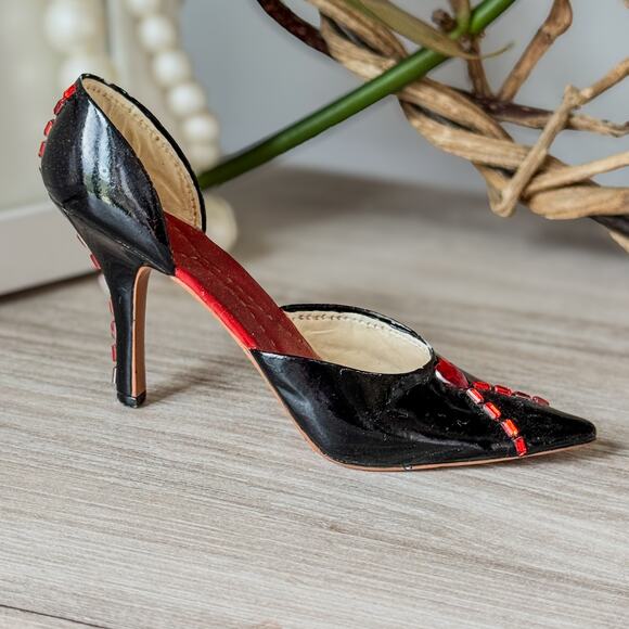 2002 Raine-Just The Right Shoe-Jeweled Heart-Item #25235-Miniature-Collectible - Picture 6 of 9